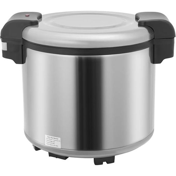 Commercial 100-Cup Rice Warmer with Non-Stick Pot