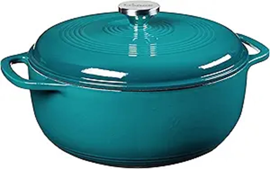 Lodge 6 Qt Enameled Cast Iron Dutch Oven