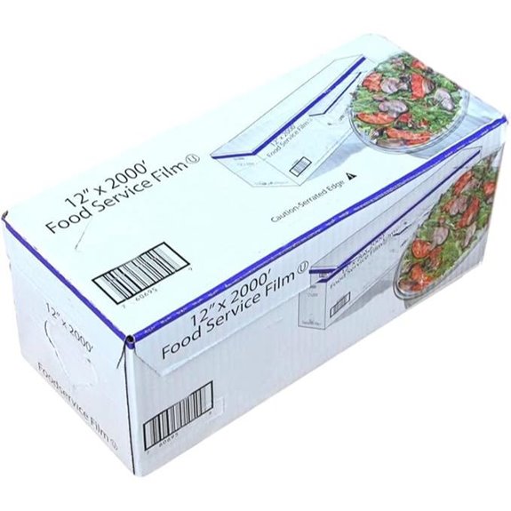 Food Wrap Roll with Cutter 12 x 2000 sq ft