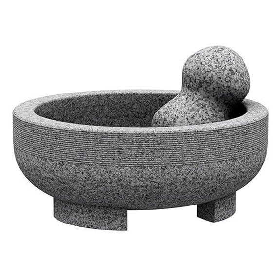 Large Granite Mortar and Pestle for Guacamole