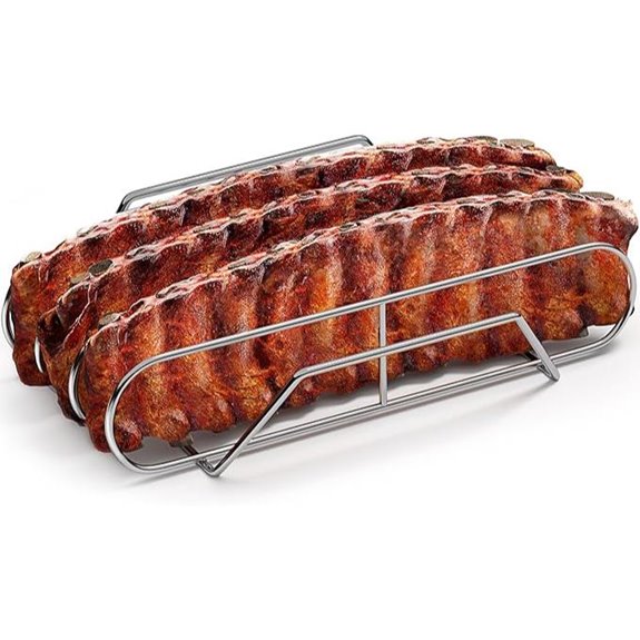 Sorbus Non-Stick Rib Rack XL for Grilling