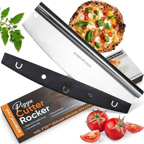 13.8 Inch Rocker Pizza Cutter with Premium Finish