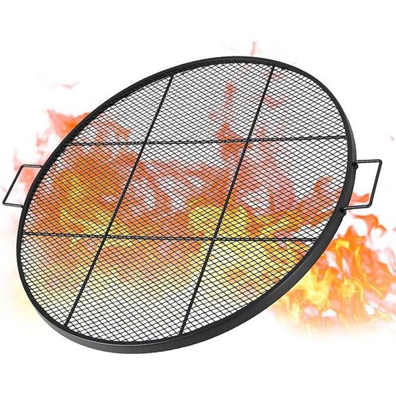 36-Inch Round Steel Fire Pit Grill Grate