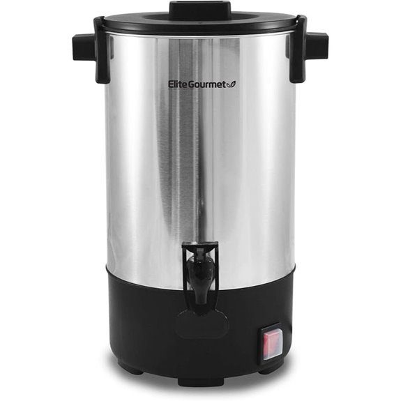 Elite Gourmet 30-Cup Stainless Steel Coffee Urn