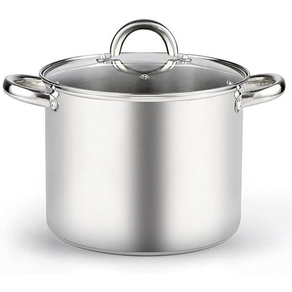 Cook N Home 8 Quart Stainless Steel Stockpot with Lid