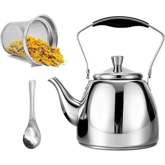 Stainless Steel Teapot with Infuser 50oz