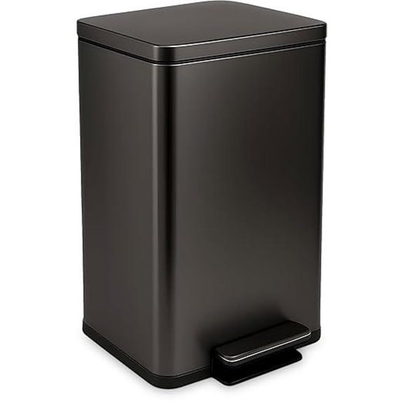 SIMPLI-Magic 13.2 Gal Step Trash Can with Lid