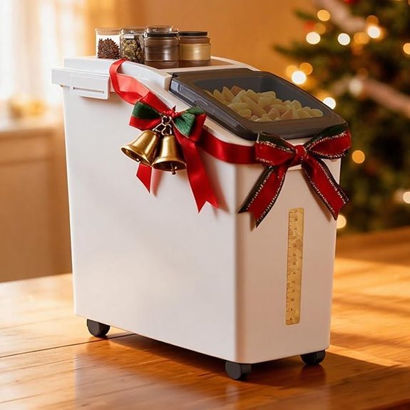 DWVO 11.4-Gallon Food Storage Bins with Wheels