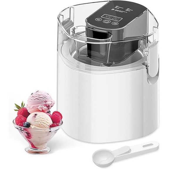 Ice Cream Maker with LCD Screen and Freezer Bowl