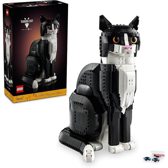 LEGO Ideas Tuxedo Cat Building Set for Adults