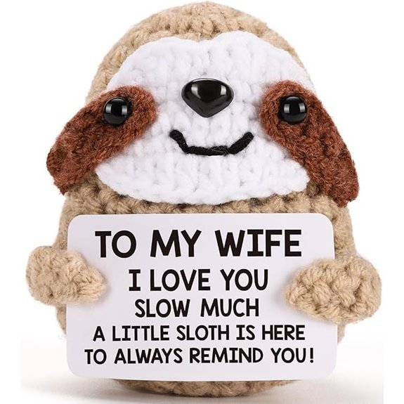 Valentine's Day Wife Gift: Romantic Crochet Sloth