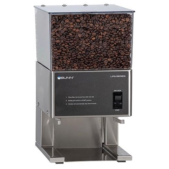 BUNN LPG Low Profile Portion Control Grinder with 1 Hopper