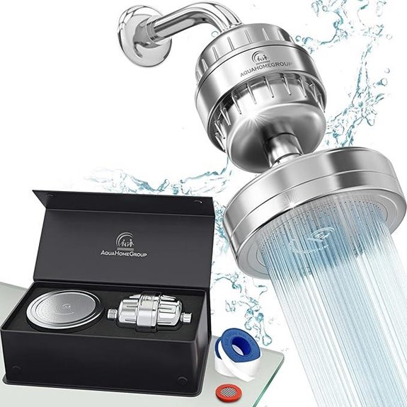 AquaHomeGroup Luxury Shower Head with Water Filter