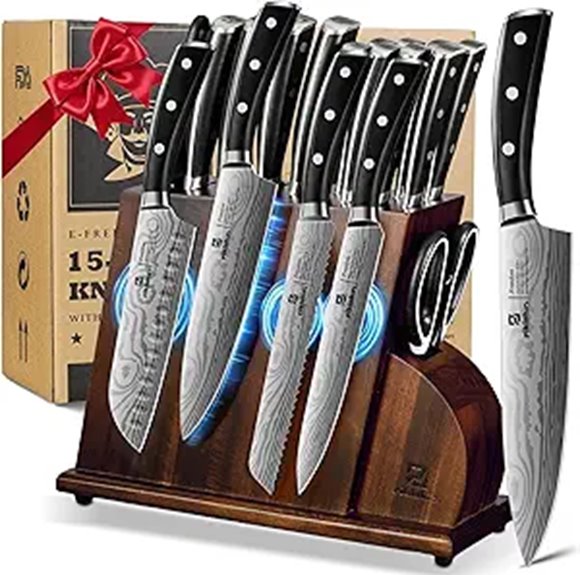15-Piece Magnetic Knife Set with Gift Box