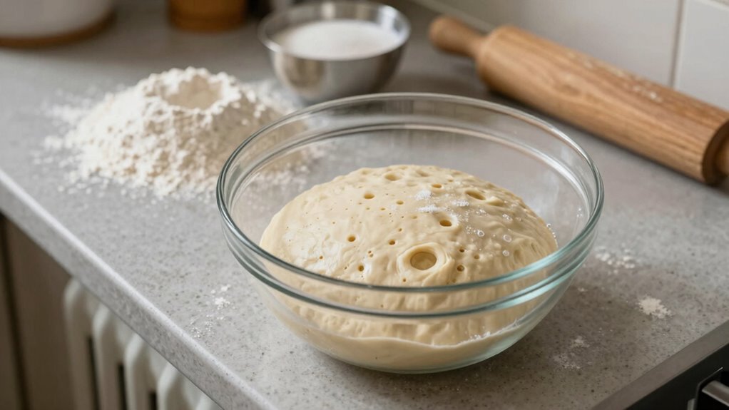 maintain warm dough temperature