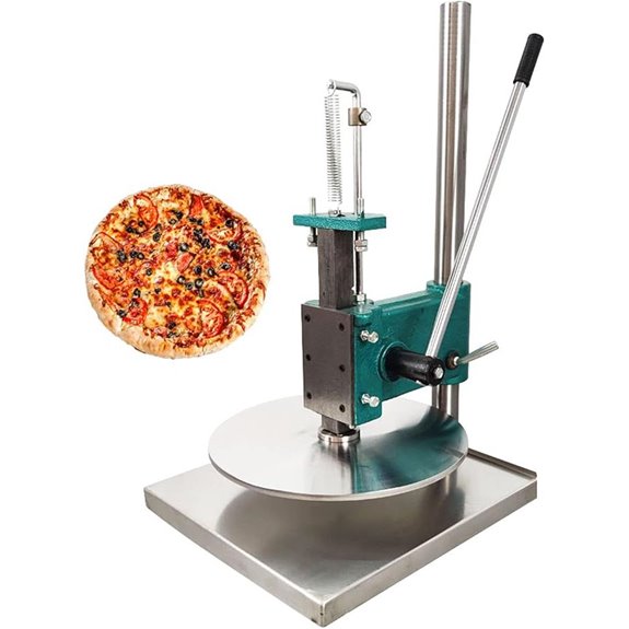 INTBUYING 14-inch Manual Pizza Dough Press Machine