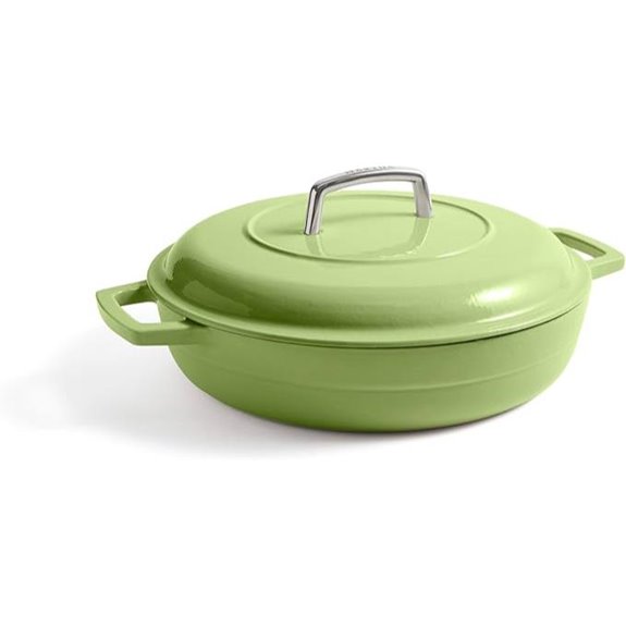Martha Stewart 3.5 Qt Enameled Cast Iron Braiser