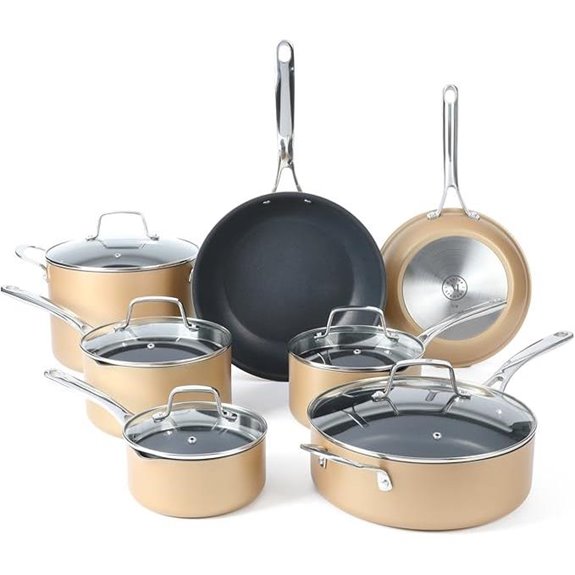 Martha Stewart 12-Piece Nonstick Aluminum Cookware Set