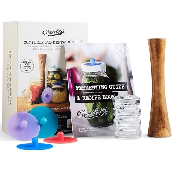 Masontops Mason Jar Fermentation Kit with Airlocks