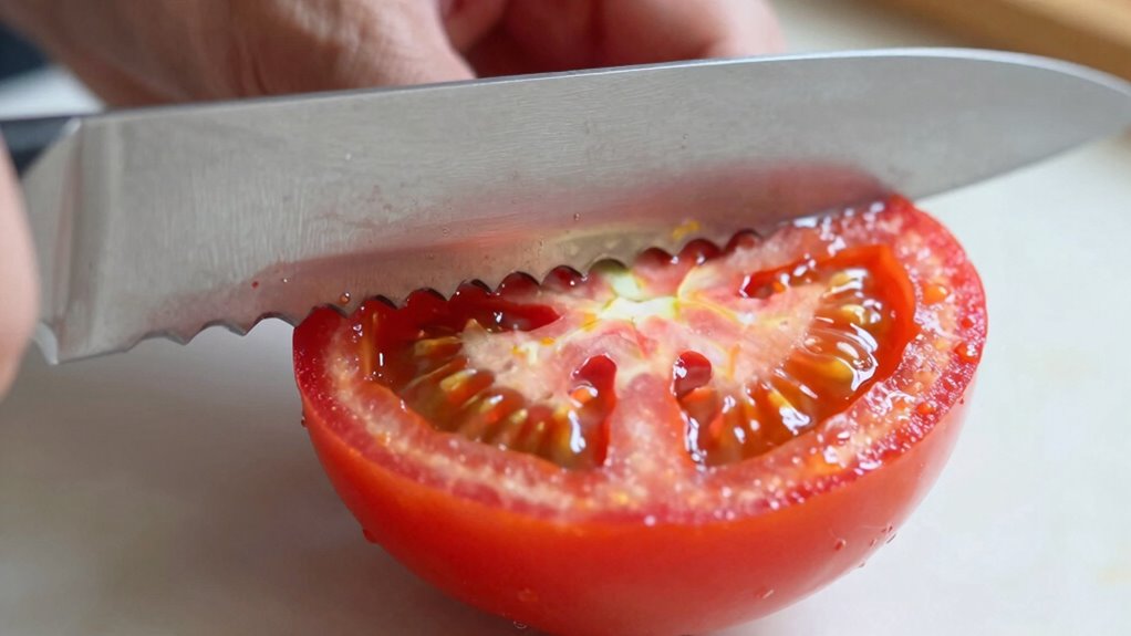mastering serrated tomato slicing