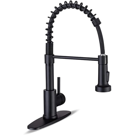 Kitchen Faucet with Pull-down Sprayer Matte Black