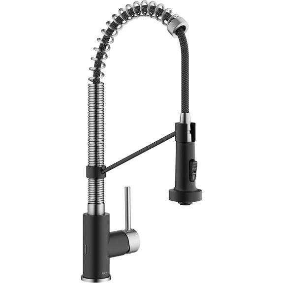 KRAUS Bolden Touchless Kitchen Faucet in Matte Black