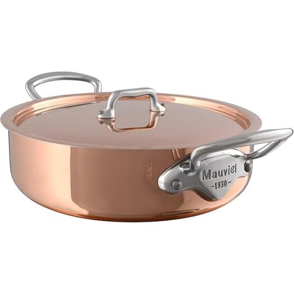 Mauviel M'3 S Copper Rondeau with Lid