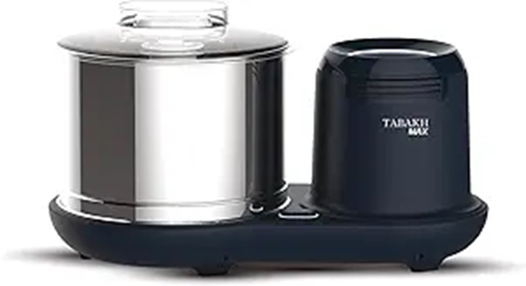 Tabakh Max 2L Stone Wet Grinder with Atta Kneader