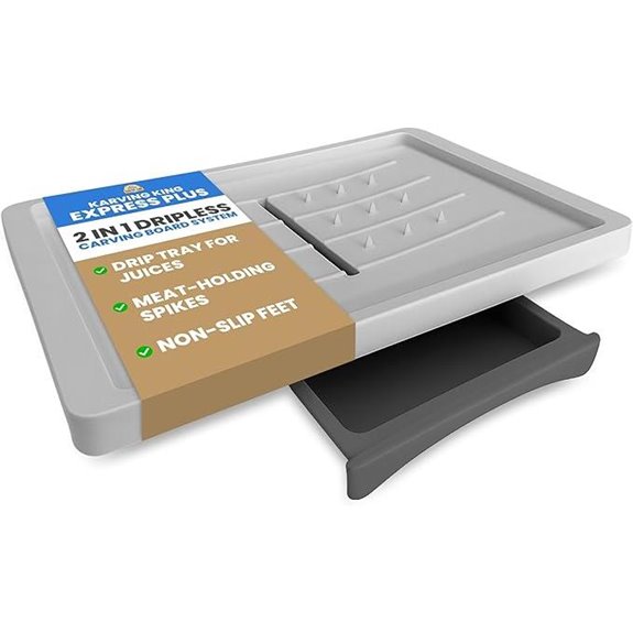 Karving King Meal Prep Cutting Board with Drip Tray