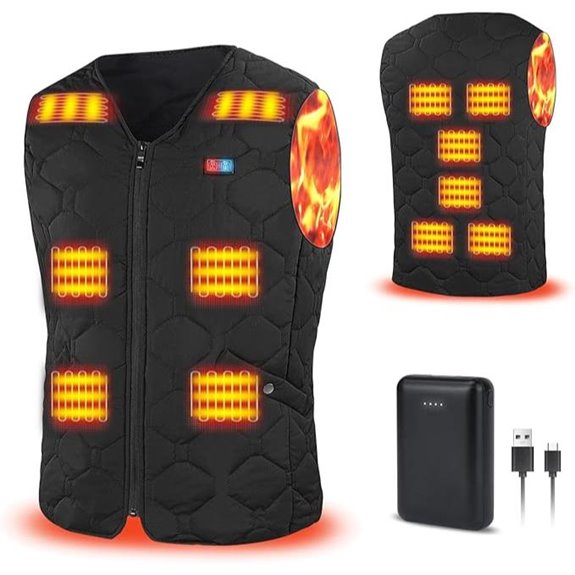 men s heated vest with battery