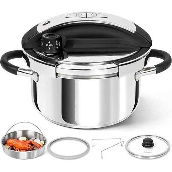 Michelangelo 3.2 Quart Stainless Steel Pressure Cooker