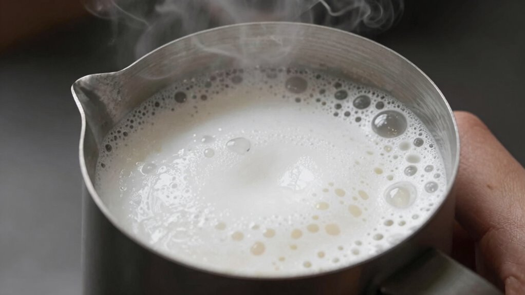 milk composition and steaming technique