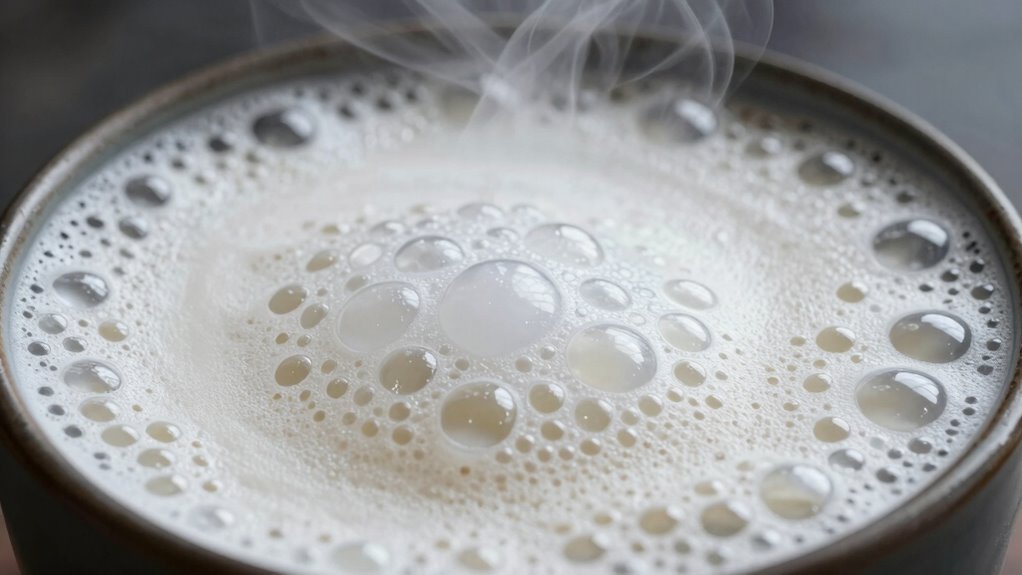 milk type and temperature