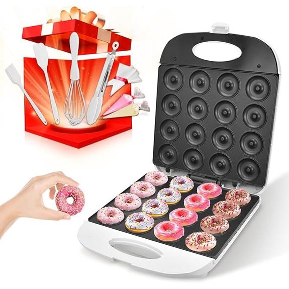 DSP 2-Inch Mini Donut Maker with Non-Stick Surface