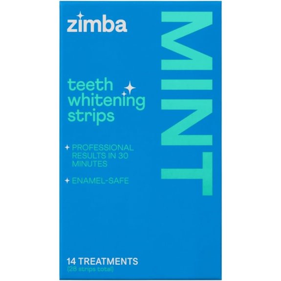 Zimba Teeth Whitening Strips - 14-Day Mint Treatment