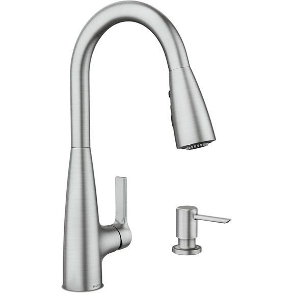 Moen Haelyn Spot Resist Kitchen Faucet with Power Boost