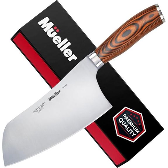 Mueller 7-inch Chef’s Knife with Pakkawood Handle