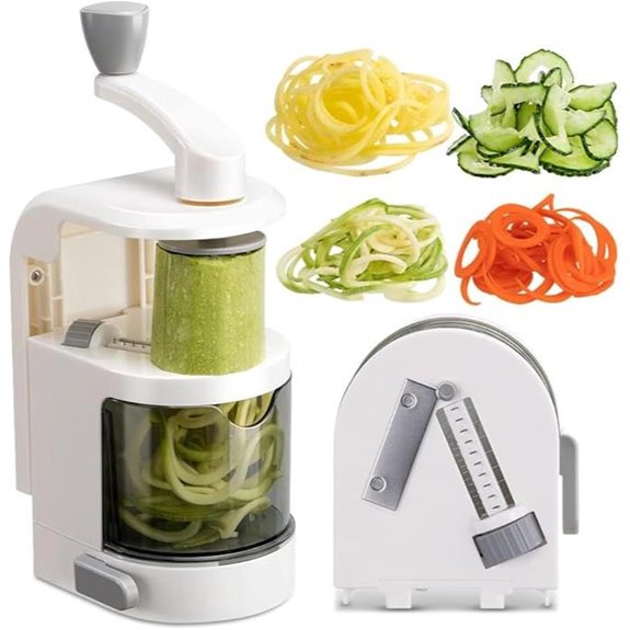 Vegetable Spiralizer 4-in-1 with Suction Cup