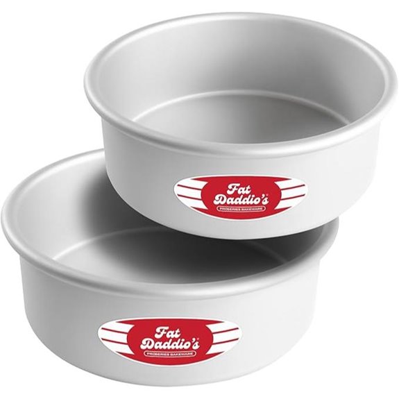 Fat Daddio's Anodized Aluminum Round Cake Pans (2 Pack)