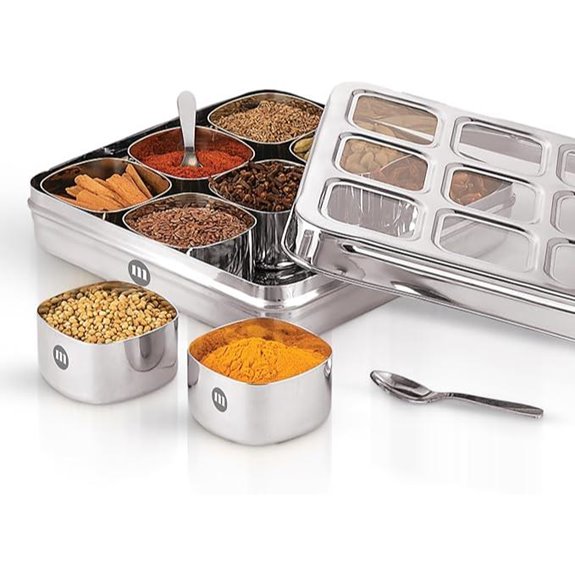 MARU 9-in-1 Stainless Steel Spice Box