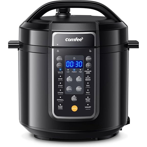 COMFEE’ 9-in-1 Electric Pressure Cooker 6 Quart