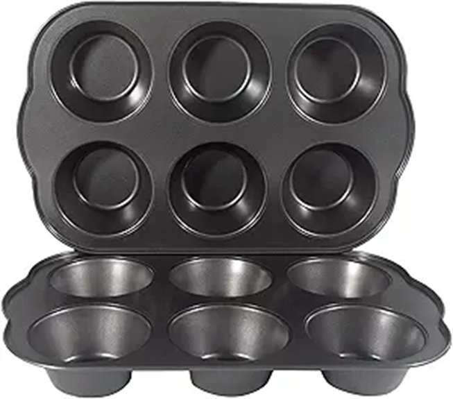 Non-Stick Jumbo Muffin Pans (Set of 2)