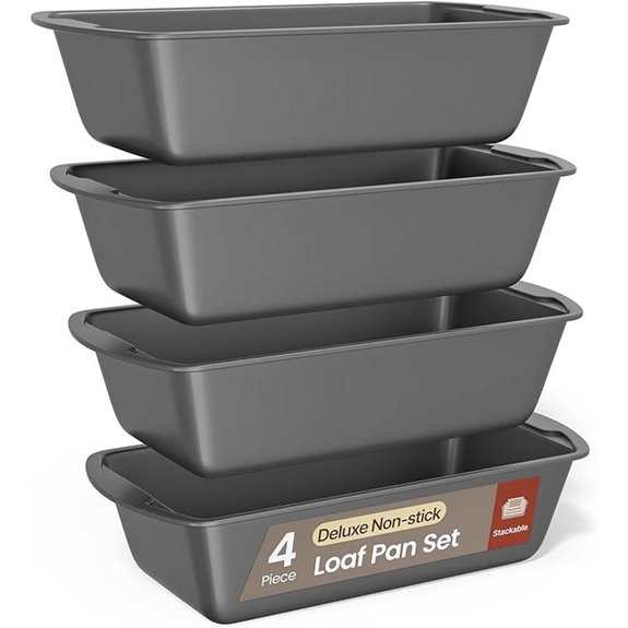 Bakken Swiss Loaf Pan Set (4-Piece) Nonstick Bakeware
