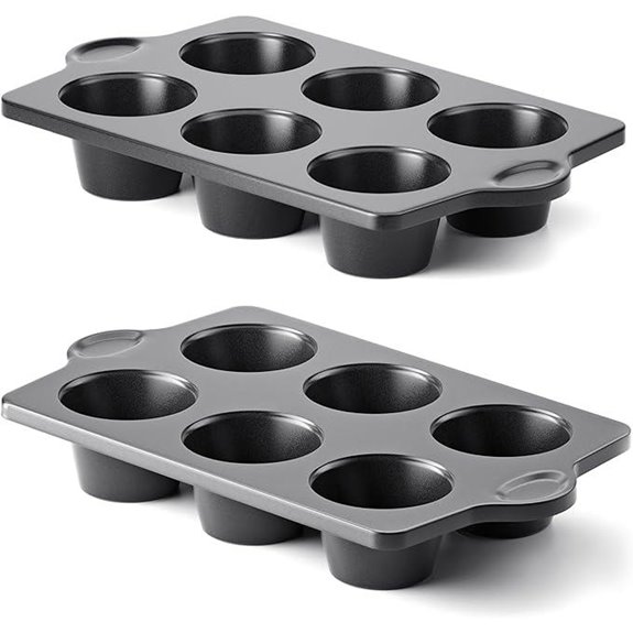 HONGBAKE Nonstick Jumbo Muffin Pan (2 Pack)