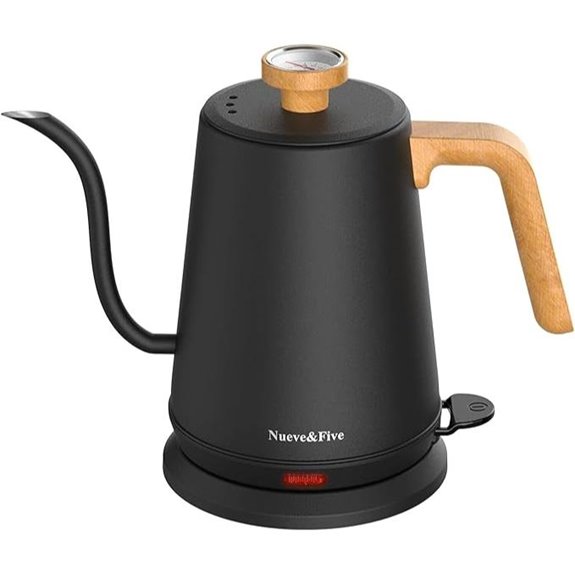 Nueve&Five Gooseneck Electric Kettle with Thermometer