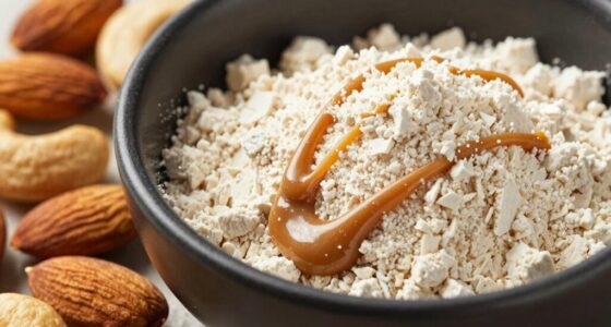 nut flours clumping into butter