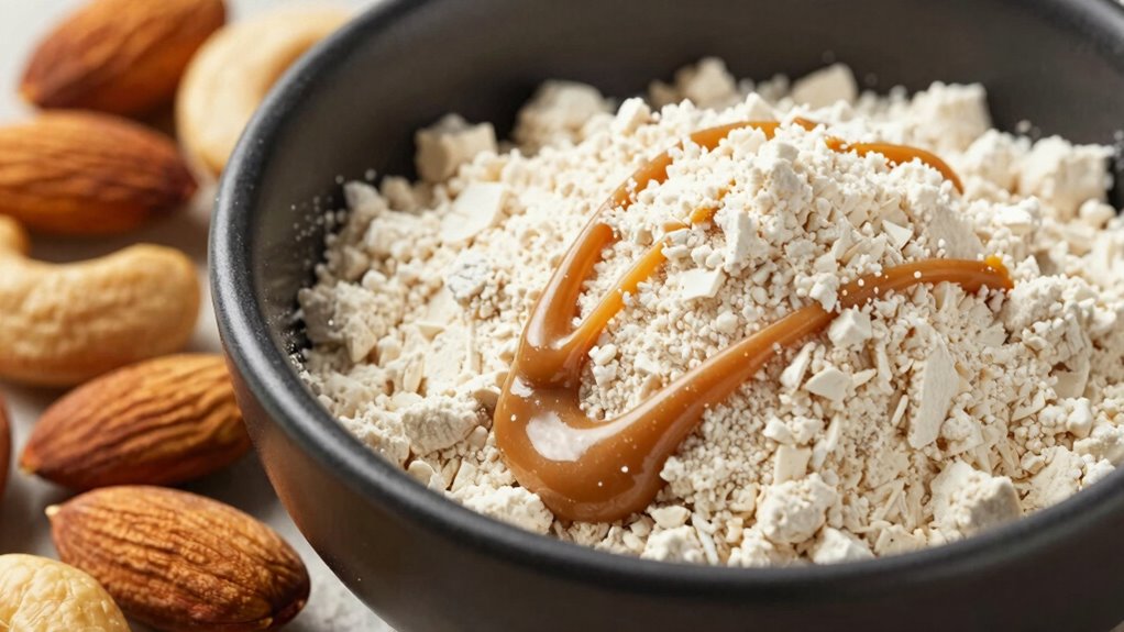 nut flours clumping into butter