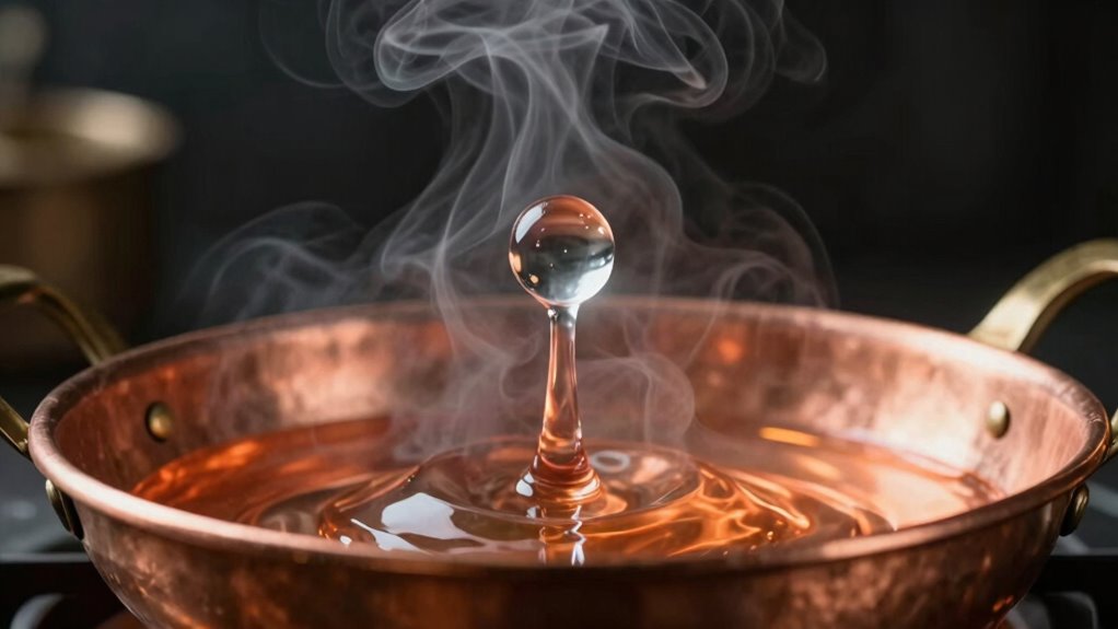 observe vapor layer formation