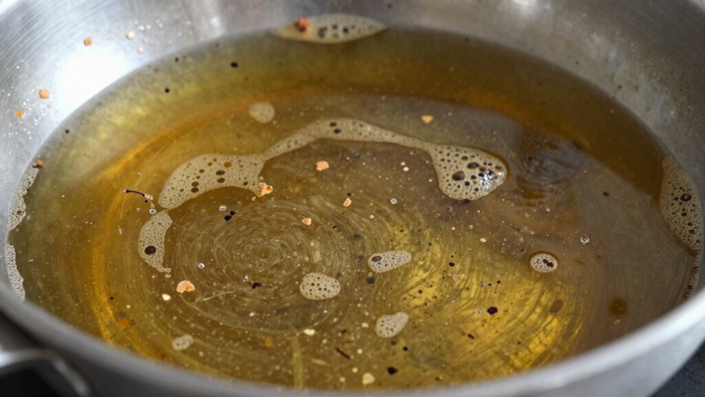 oil discoloration indicates reuse