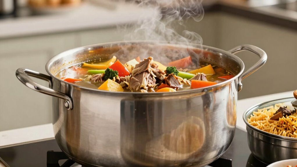 optimal stockpot size calculation